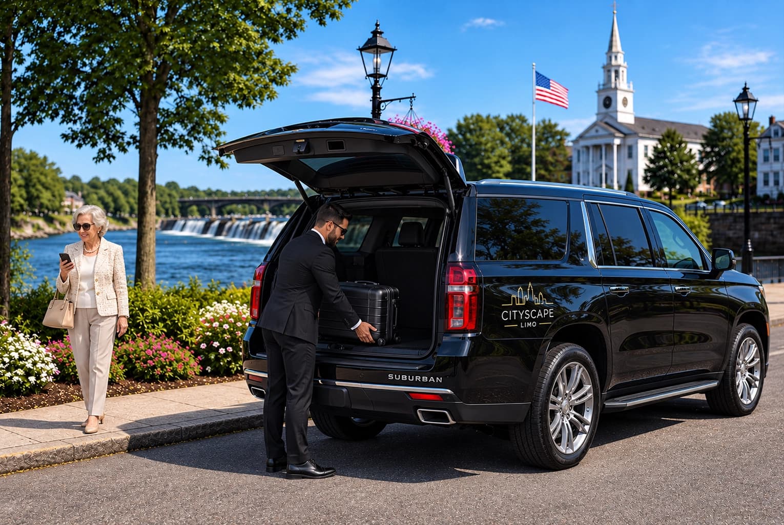 Private black car and chauffeur service in Milford Connecticut