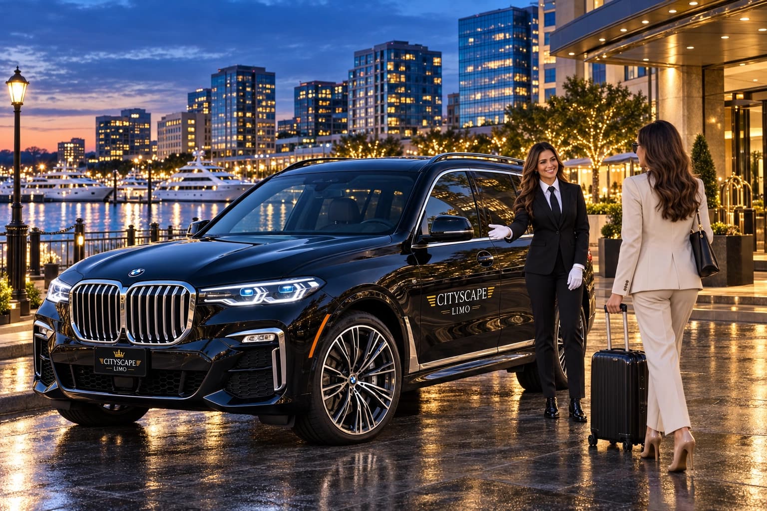 Stamford, CT Cityscape Limo transportation assistance
