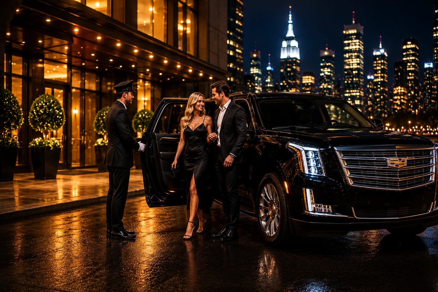 Hourly luxury car and chauffeur service